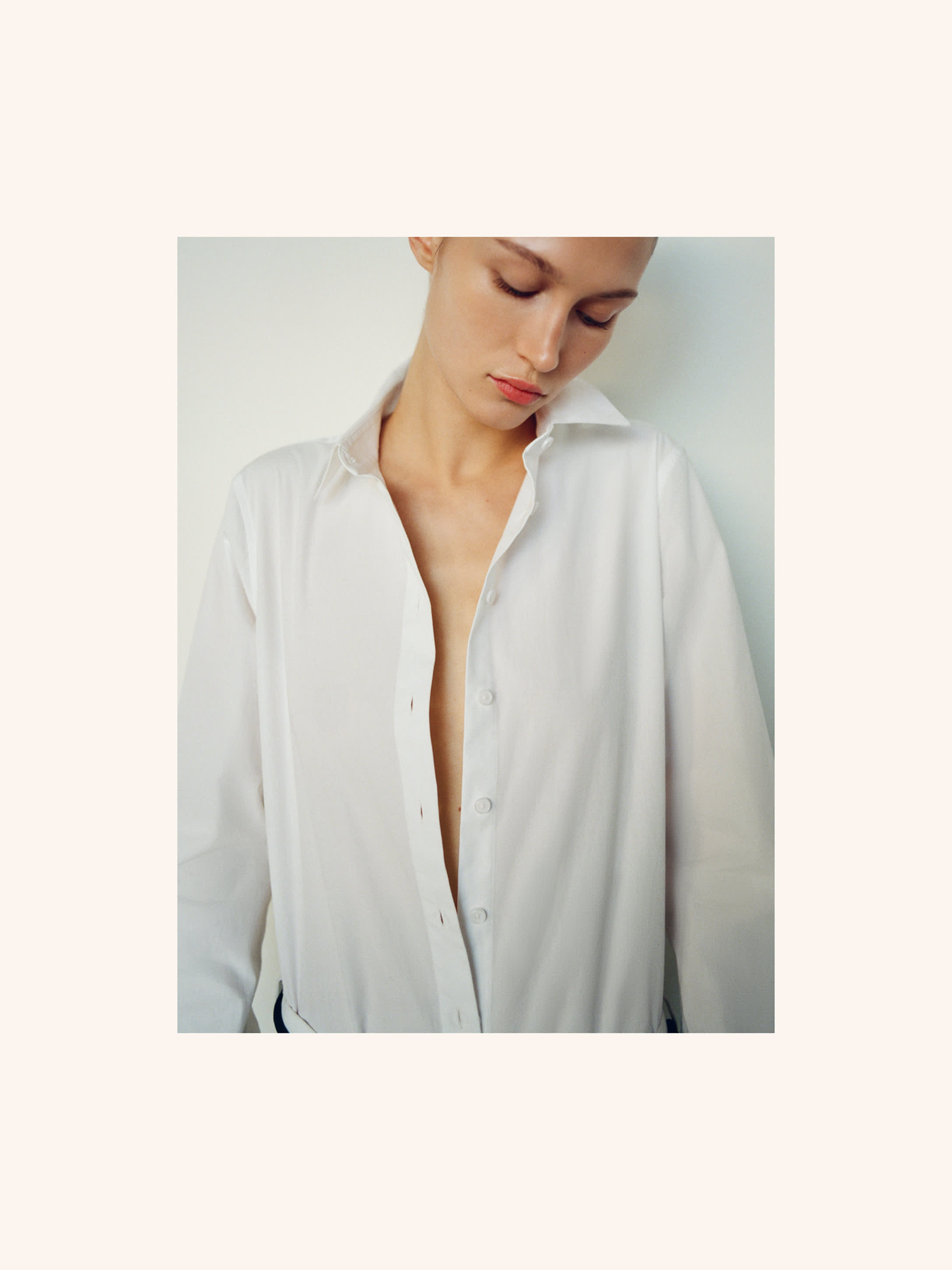 LETTERPRESS CLASSIC POPLIN SHIRT | Aritzia
