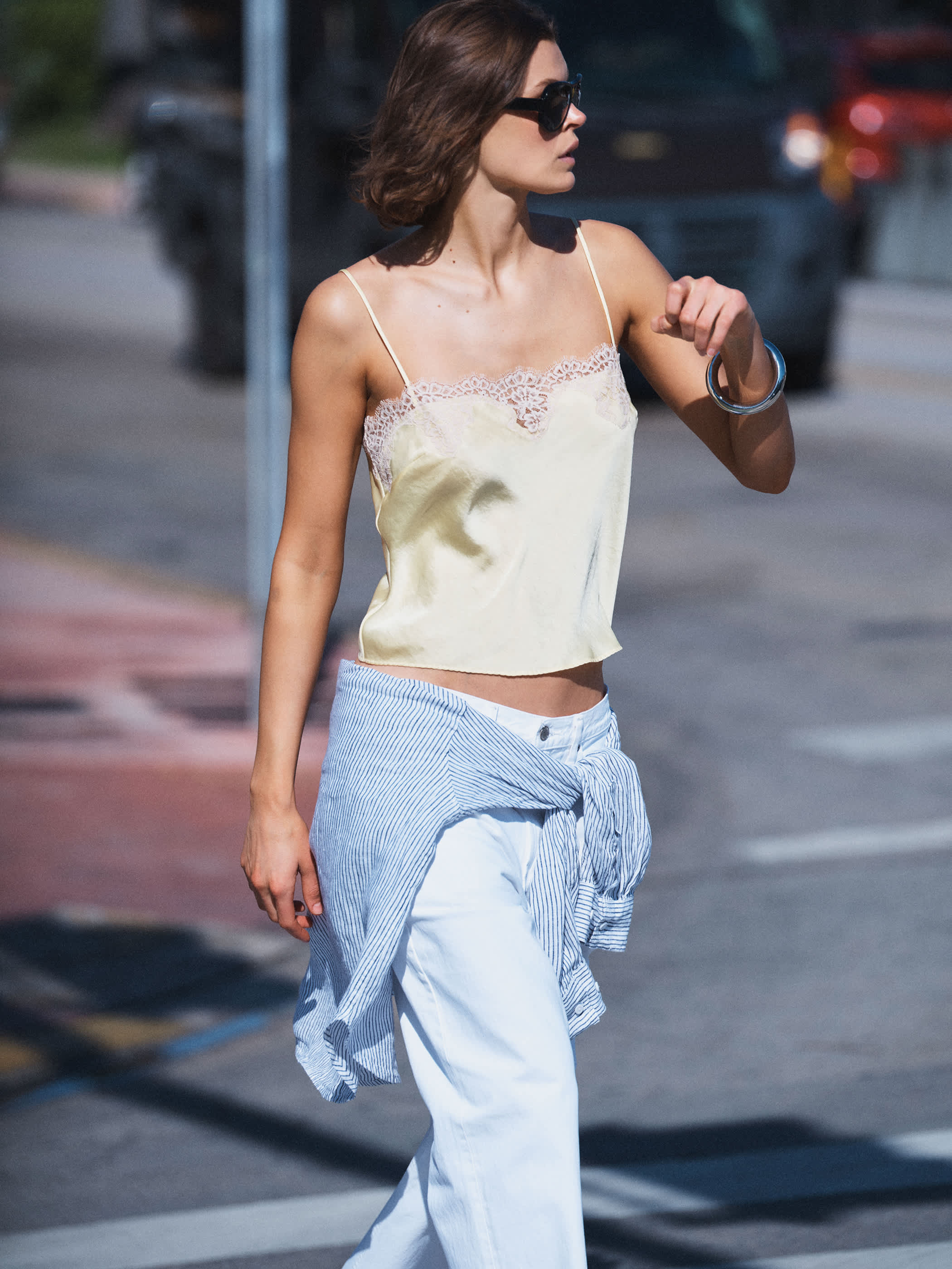GRENACHE SATIN CAMISOLE | Aritzia