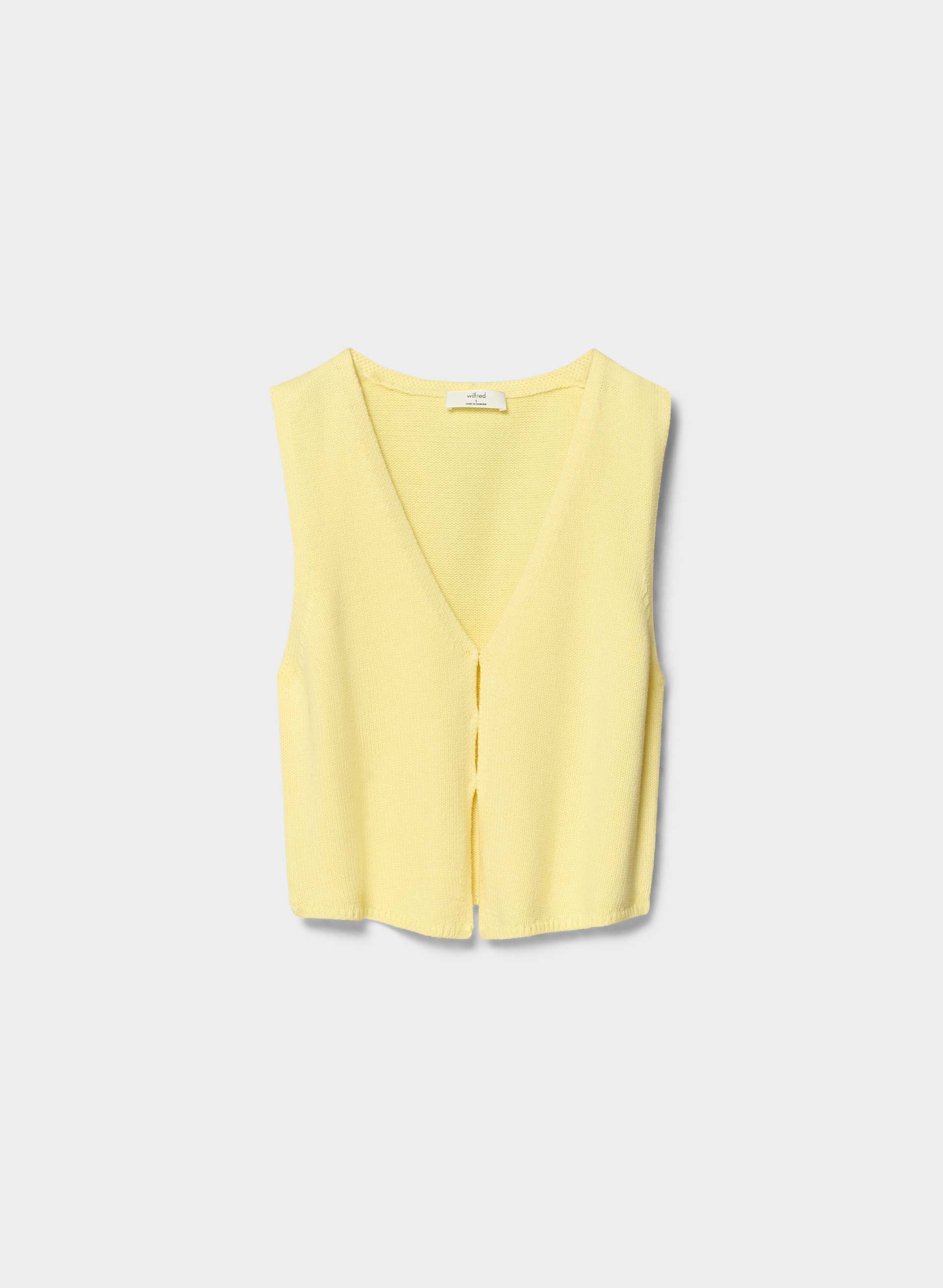 Aritzia COTTON CHARM™ BASQUE SWEATER VEST