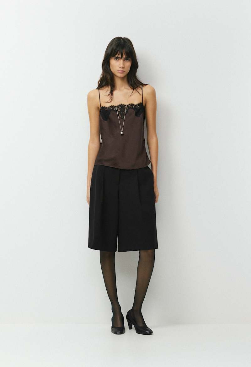 Grenache Satin Camisole by Aritzia