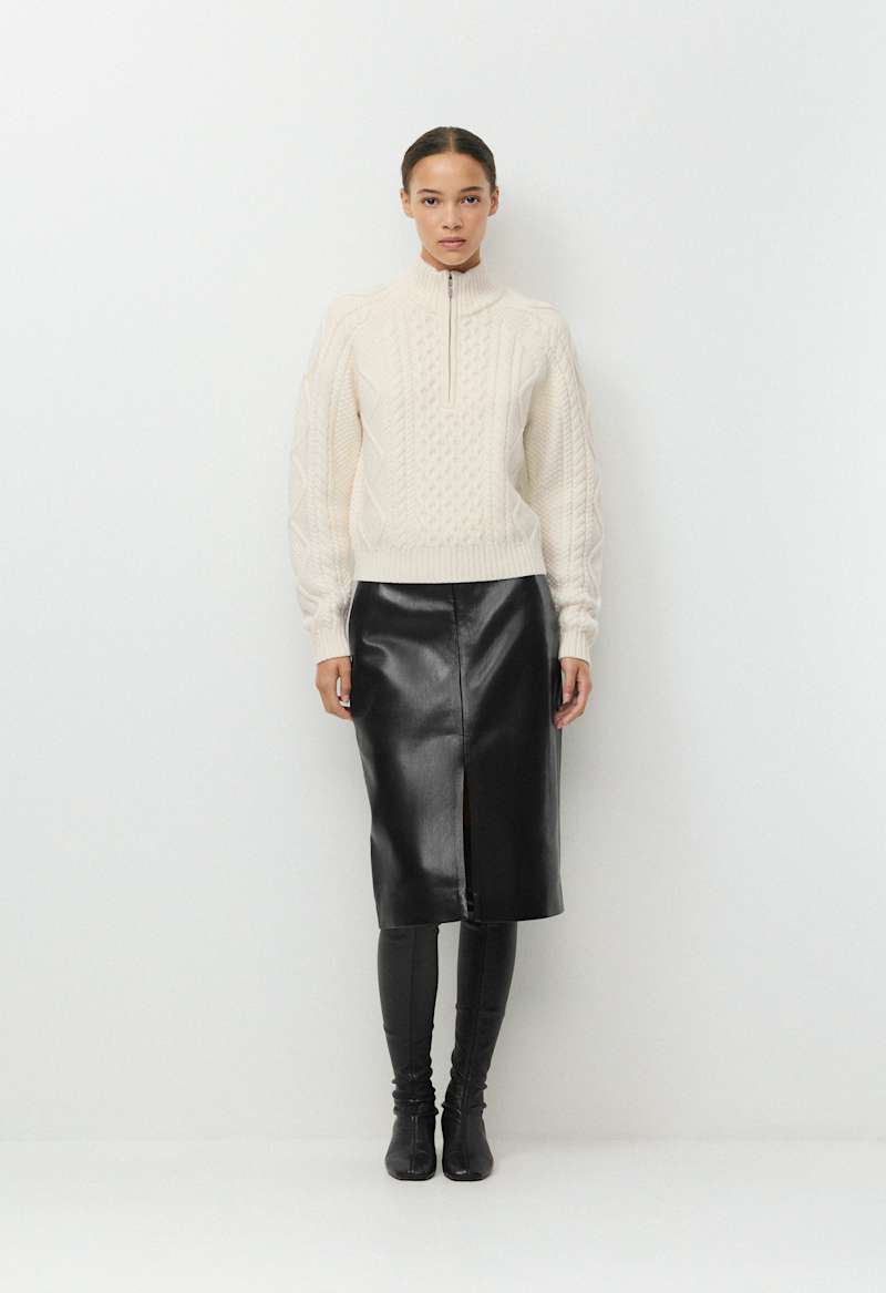 Cable Knit Merino Wool Mastery 1/4 Zip by Aritzia