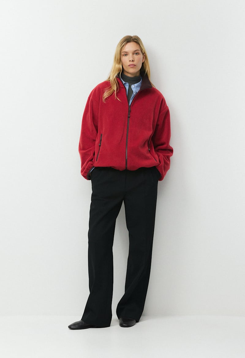 Outlook Zip Mockneck - Bigfoot Fleece by Aritzia