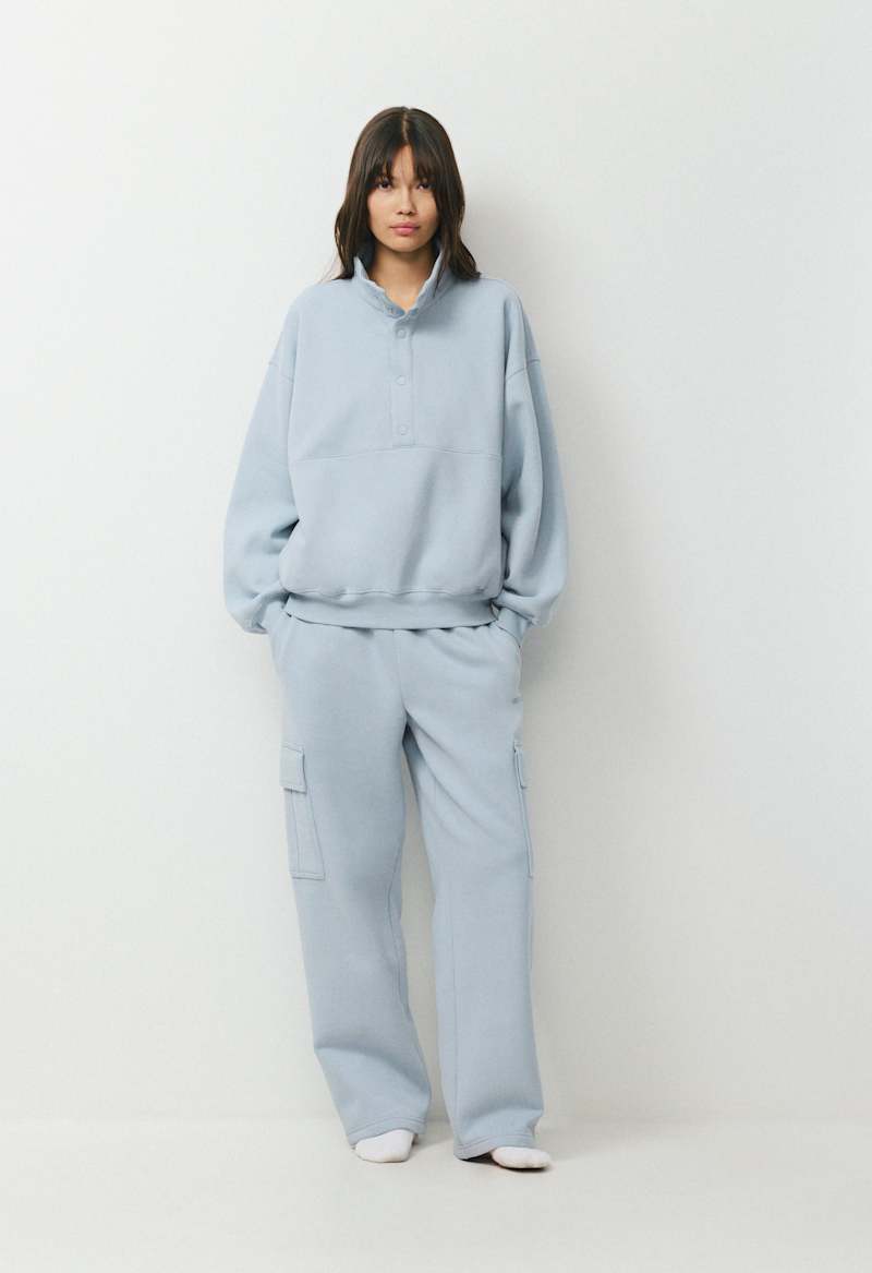 Cozy Sweatfleece Mega Snap Funnel Neck by Aritzia