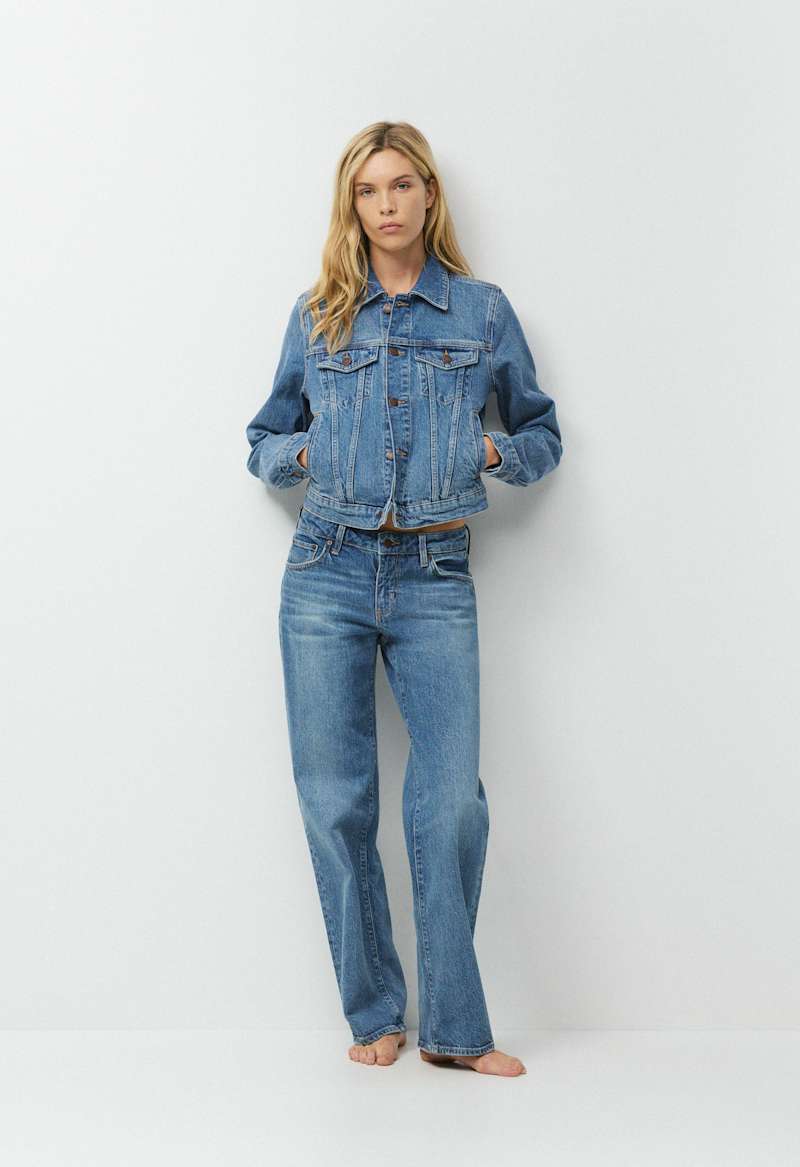 Denim Forum Toni Shrunken Denim Jacket by Aritzia