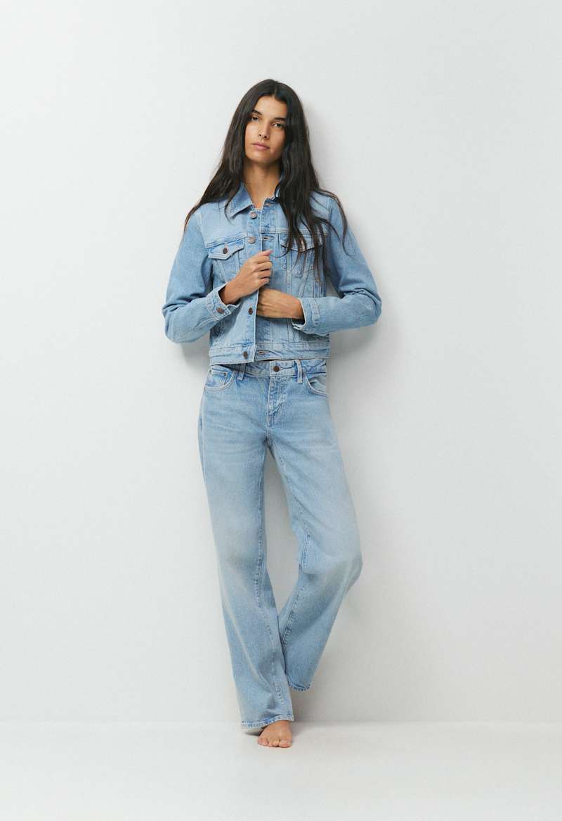 Denim Forum Toni Shrunken Denim Jacket by Aritzia