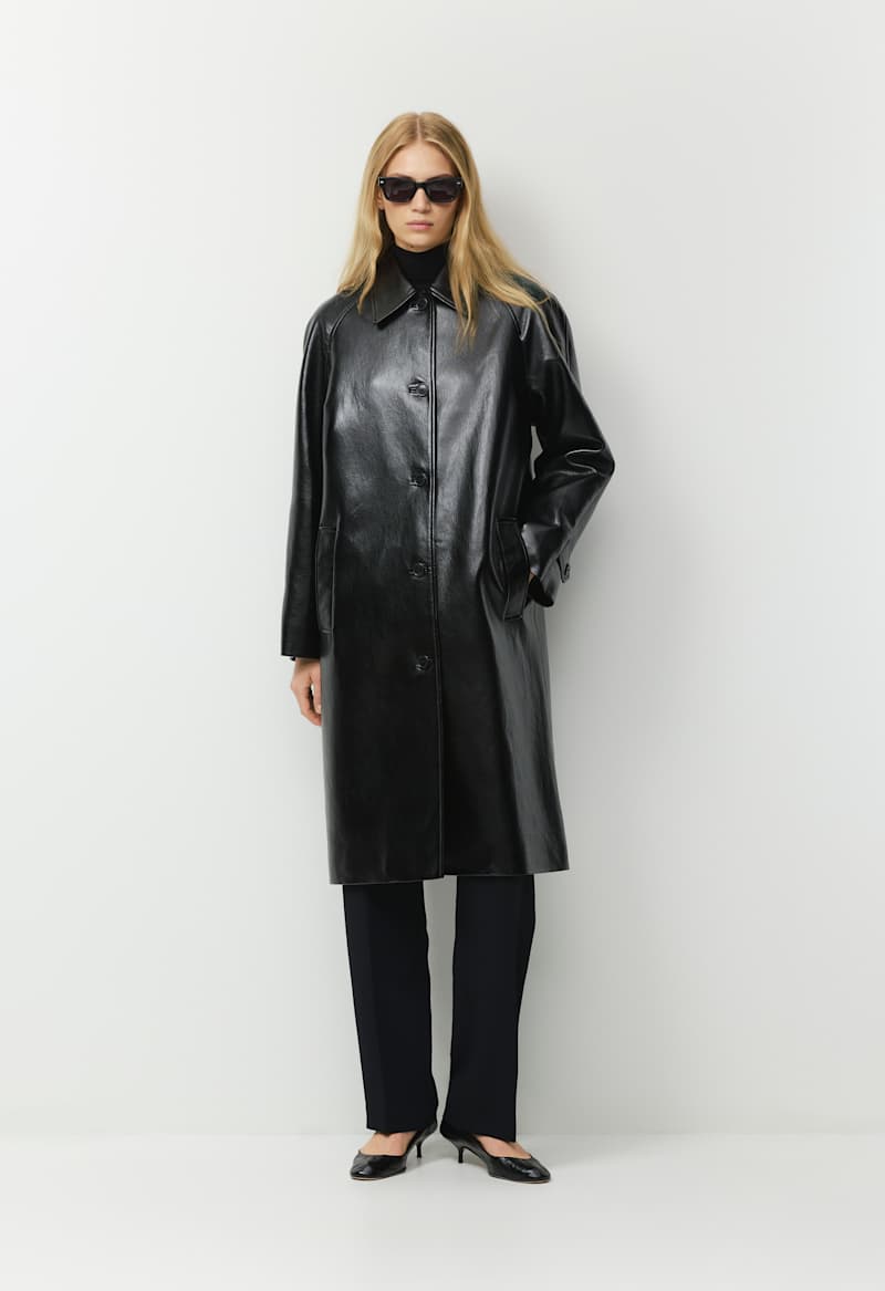 The Regent Trench Coat - UnReal Leather by Aritzia