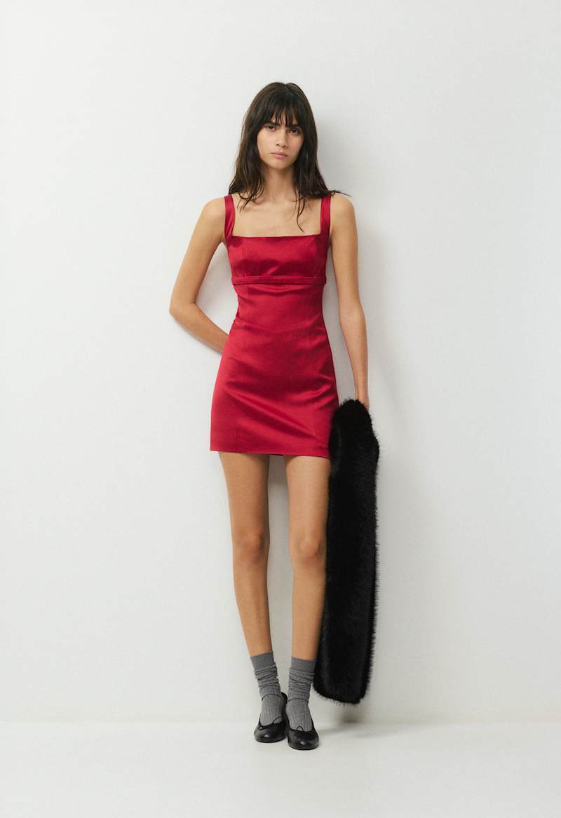 Precious Satin Dress by Aritzia