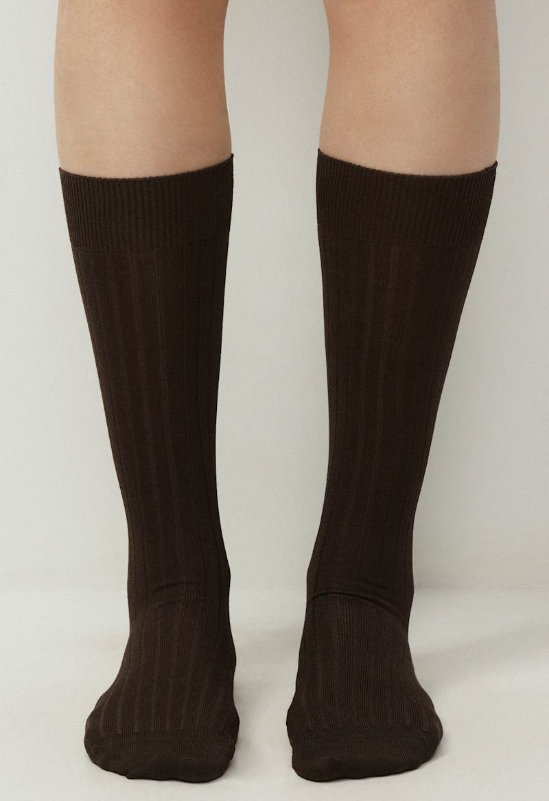 Dressy Wide Rib Mid-Calf Sock 2-Pack by Aritzia